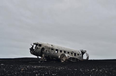 plane wreckage 